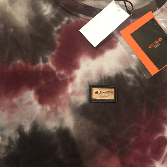 - Well Known Tie Dye Short Sleeved Sweatshirt XXL - Picture 2 of 5